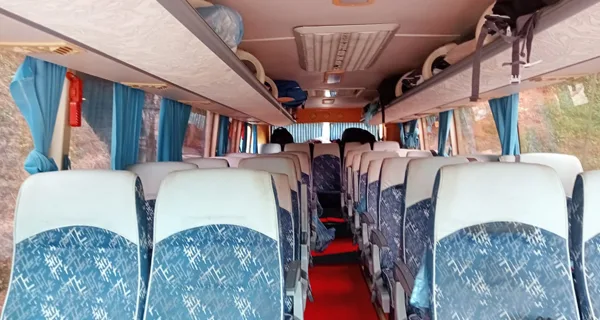Tourist coach front view