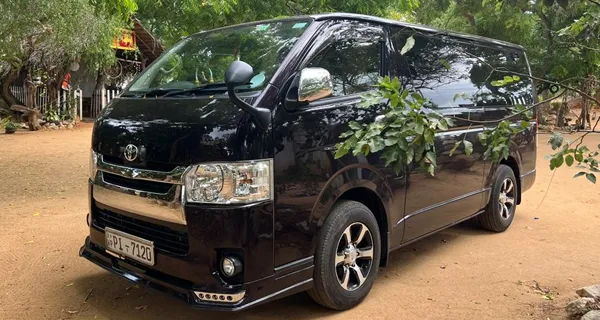 KDH van hire with driver Sri Lanka - flat roof van for family tours